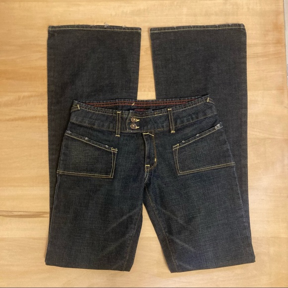 Von Dutch Denim - Von Dutch Dark Wash Flared Jeans Y2K
